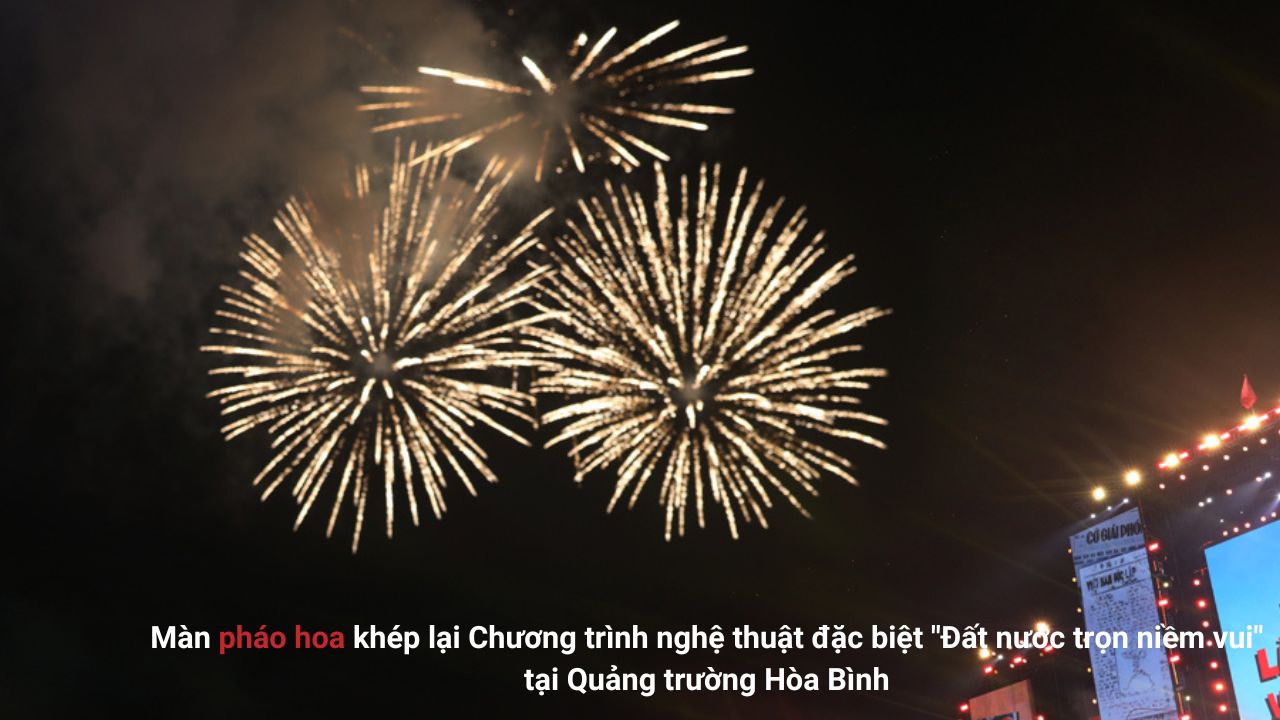 Màn pháo hoa khép lại Chương trình nghệ thuật đặc biệt 
